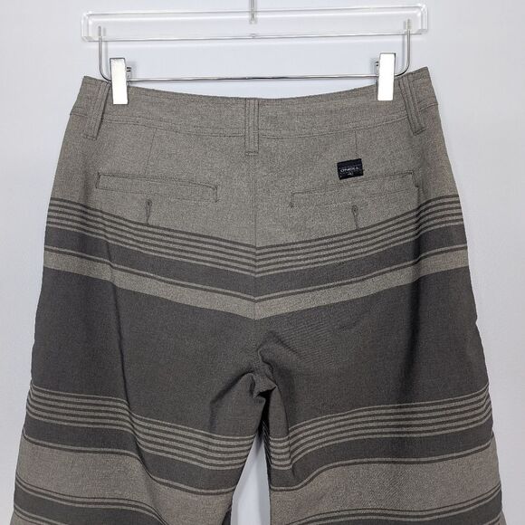 O'Neill Hybrid Men's Gray Striped Board Shorts Waist 30 - Picture 5 of 8